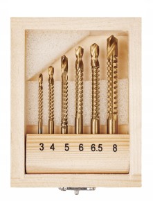 Wiertła frezujące KD997 6szt. frezy 3-8mm