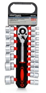 Komplet Nasadek z Grzechotką 1/2" KD10108  19cz.