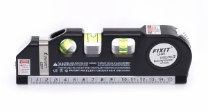 Poziomica laserowa z miarą 250cm KD10437