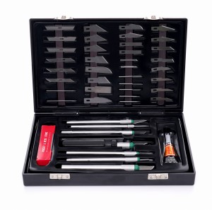 Zestaw nożyków modelarskich 56szt. KD10595