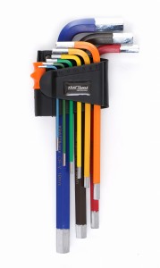 ZESTAW KOLOROWYCH IMBUSÓW HEX 9 EL. KD11931