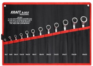 KLUCZE DWUSTRONNIE-OCZKOWE 12el. KD10927