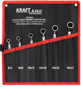 KLUCZE DWUSTRONNIE-OCZKOWE 6el. KD10928