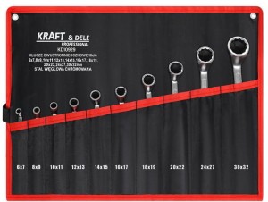 KLUCZE DWUSTRONNIE-OCZKOWE 10el. KD10929