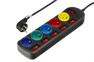 PRZEDŁUŻACZ 3M 5 GNIAZD KD4001-CZ