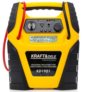 Jump starter 5W1 - urządzenie wielofunkcyjne - rozruch, kompresor, latarka KD1921