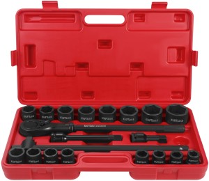 Grzechotka + przedłużki + nasadki udarowe 3/4" 21szt KD11868