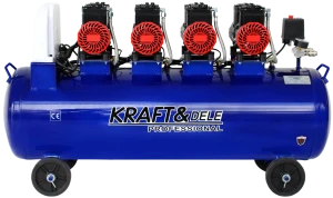 KOMPRESOR BEZOLEJOWY NIEBIESKI 120L 4 TŁOKI 230V 7kW KD4095