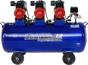 KOMPRESOR BEZOLEJOWY 100L 6000W 660L/MIN NIEBIESKI KD4094