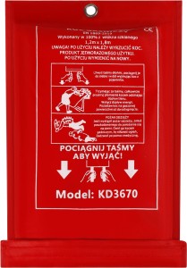 Koc gaśniczy 1,2x1,8M włókno szklane KD3670