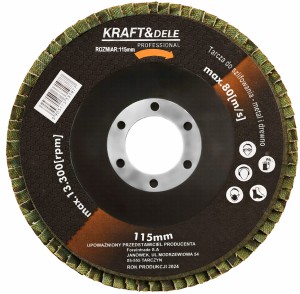 Tarcza listkowa P80 115mm KD962
