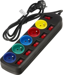 PRZEDŁUŻACZ 5M 5 GNIAZD KD4002-CZ