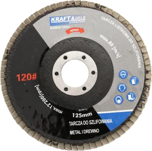 Tarcza listkowa 125mm P60 KD966