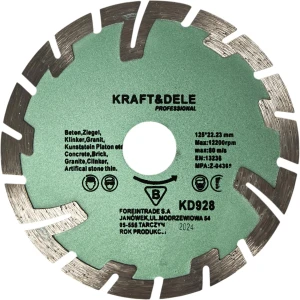 Tarcza diamentowa segmentowa 125x22,23mm KD928