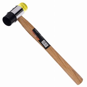 Młotek gumowo plastikowy 30mm z drewnianą rączką KD903