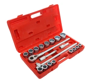 Zestaw nasadek 3/4" 12-kątnych + grzechotka 21el. KD305