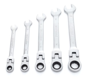 Klucze Płasko Oczkowe KD10105 z Grzechotkami Łamane