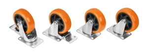 Zestaw kółek obrotowych 100mm 460kg 4szt. KD3629