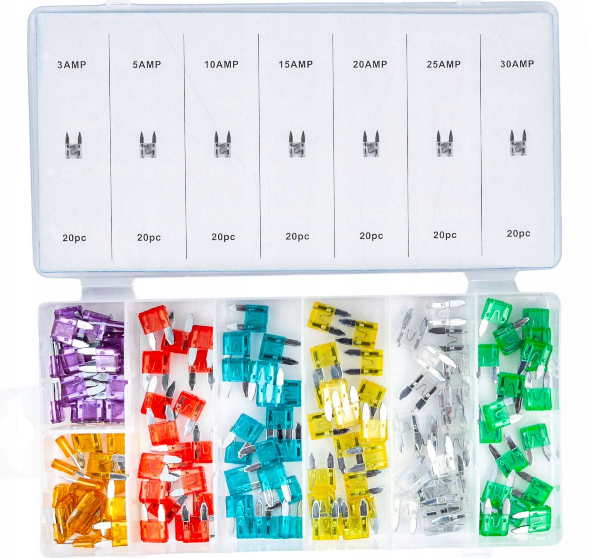 Autopojistky 140ks 3-30A KD1301