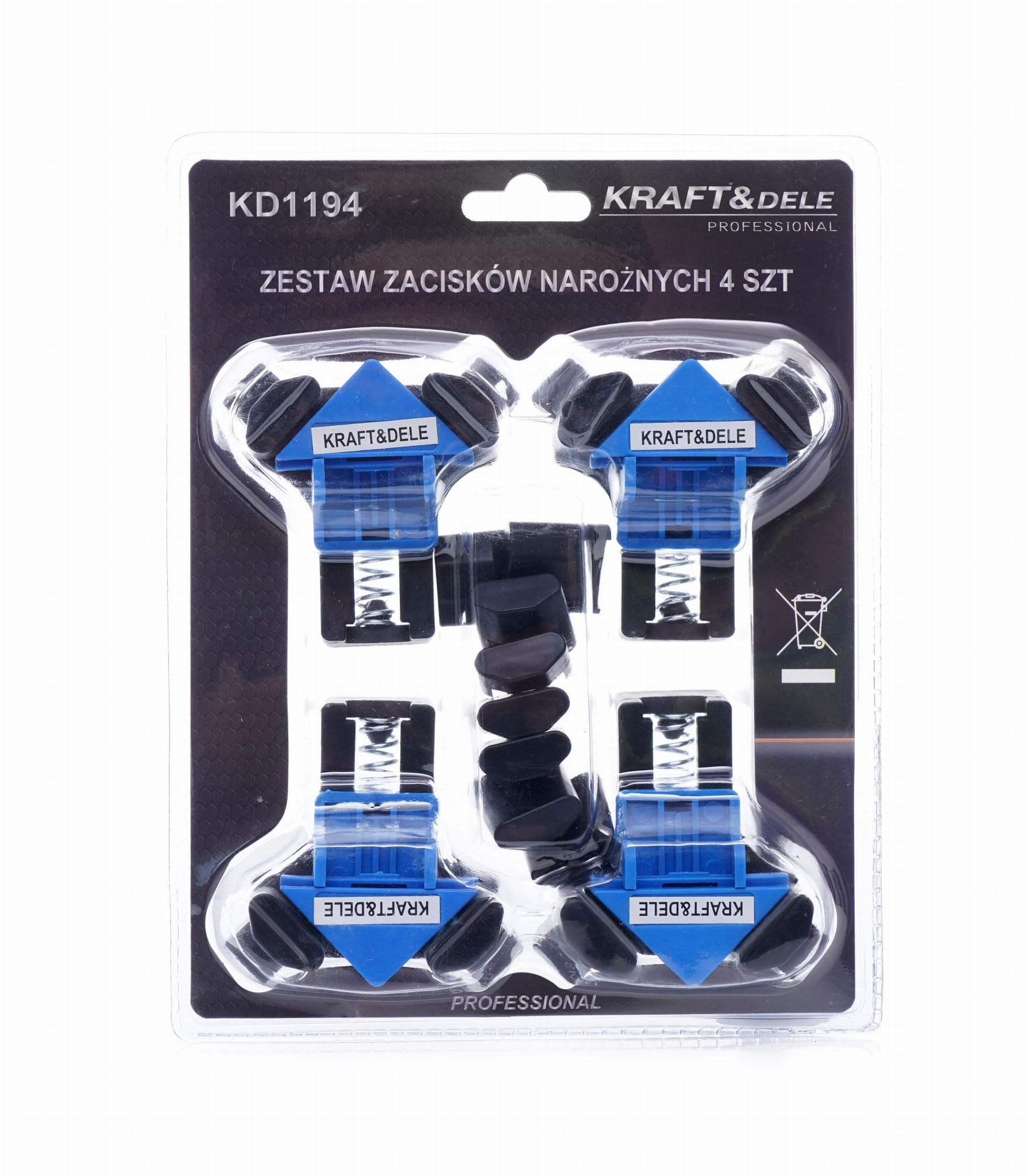 Úhelníková truhlářská svěrka 4ks KD1194