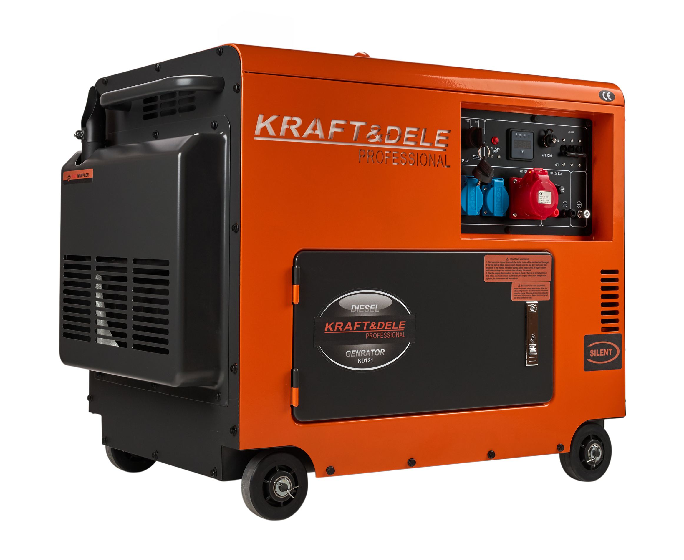 Dieselový generátor 7000W 12/230/380V +ATS KD121