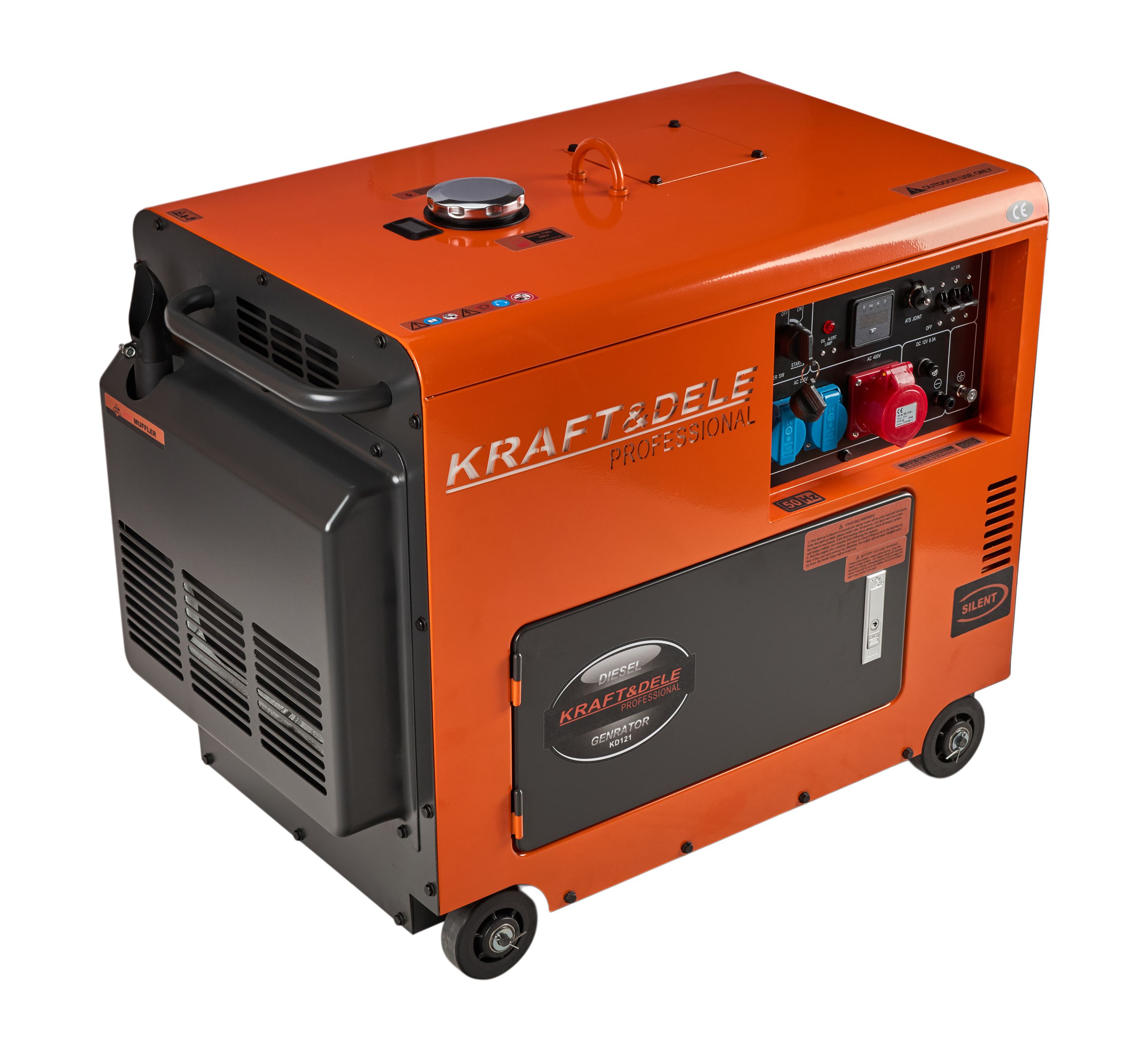 Dieselový generátor 7000W 12/230/380V +ATS KD121