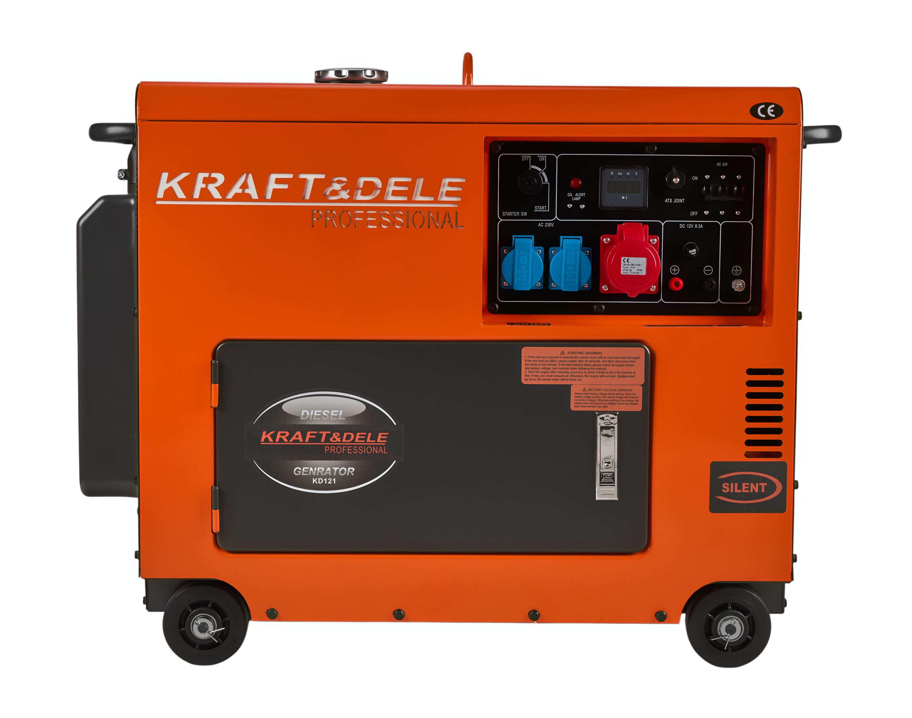 Dieselový generátor 7000W 12/230/380V +ATS KD121