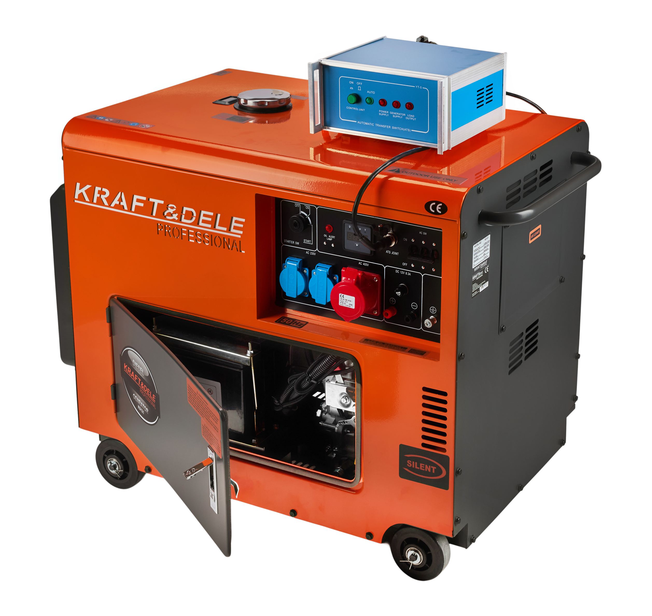 Dieselový generátor 7000W 12/230/380V +ATS KD121
