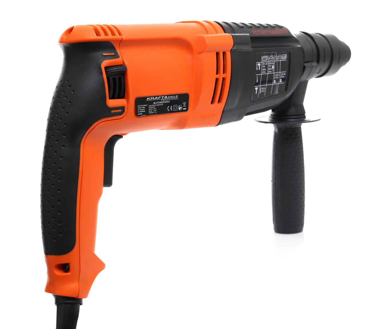 Vrtací kladivo 2650W + přídavná hlava KD1690