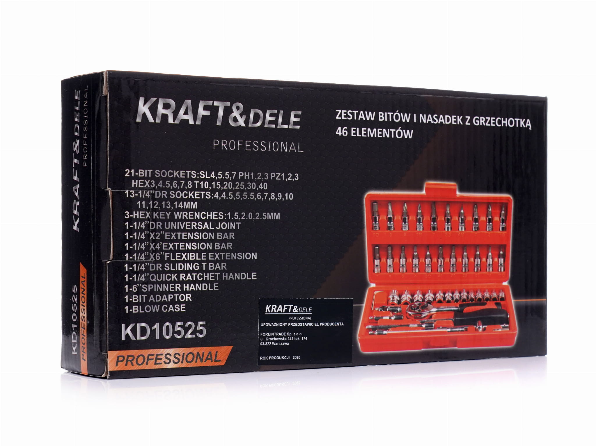 Sada nářadí 46el. klíče nástrčné KD10525
