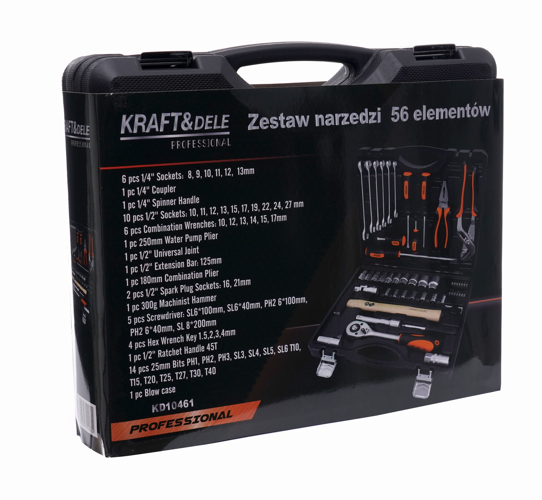 SADA NÁŘADÍ 56 ks KD10461