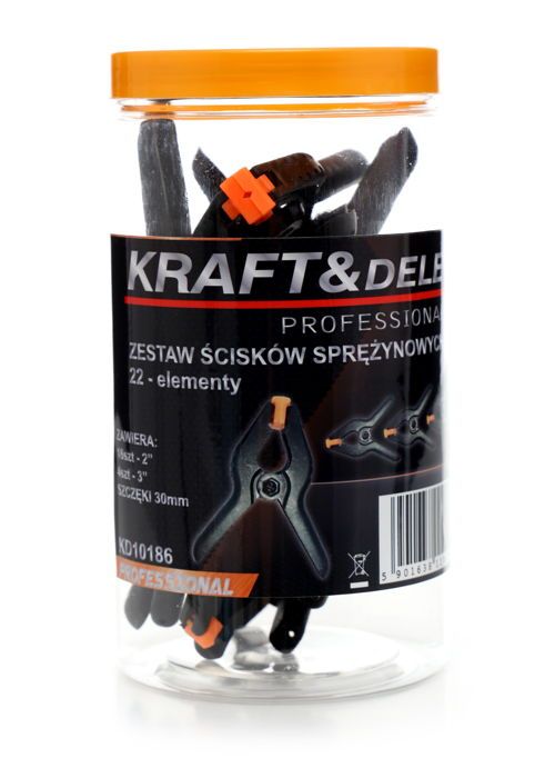 Sada pružinových svorek 2/3' KD10186