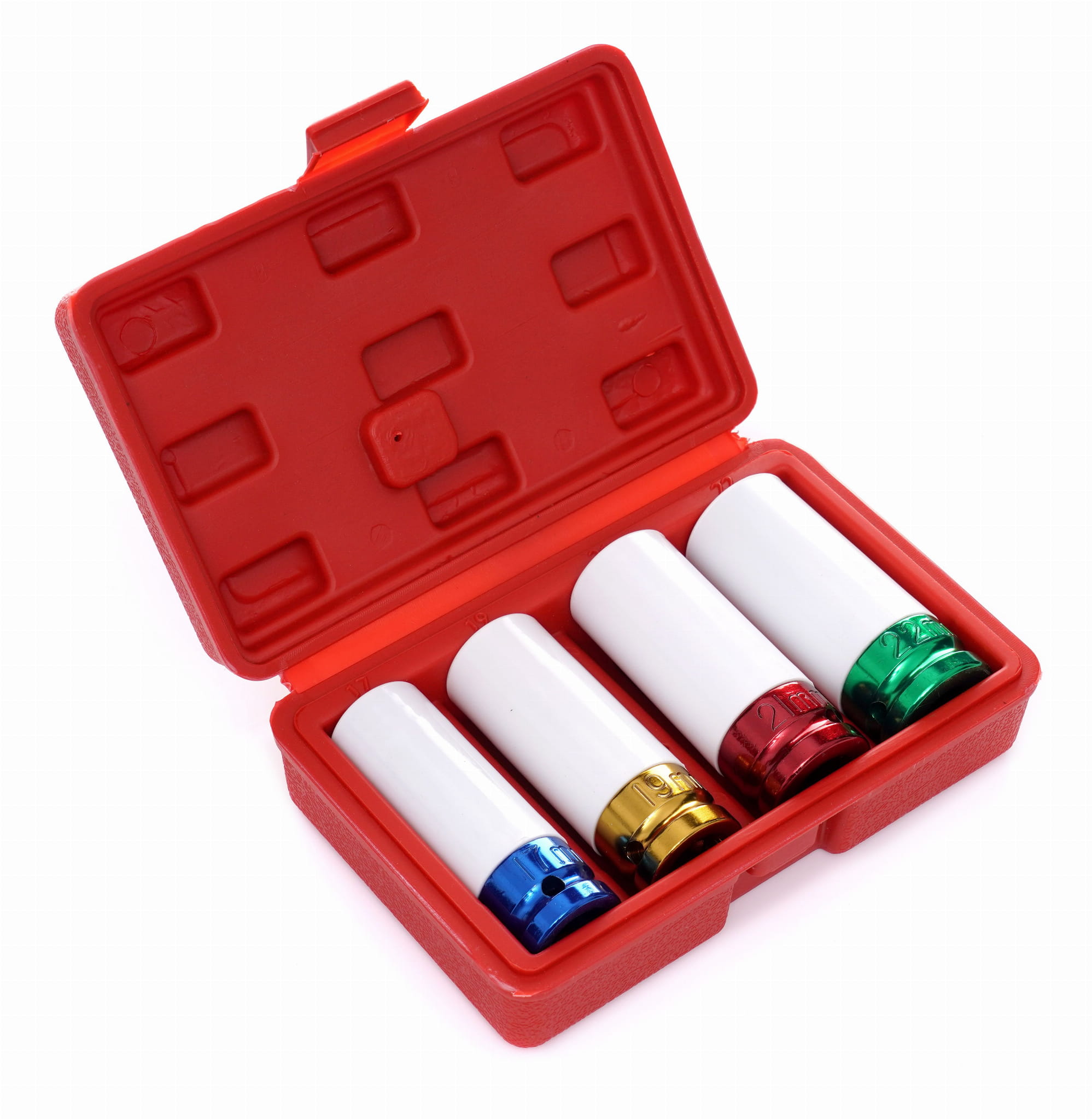 Sada nástrčných klíčů na ráfky 17/19/21/22 mm 1/2" KD10523