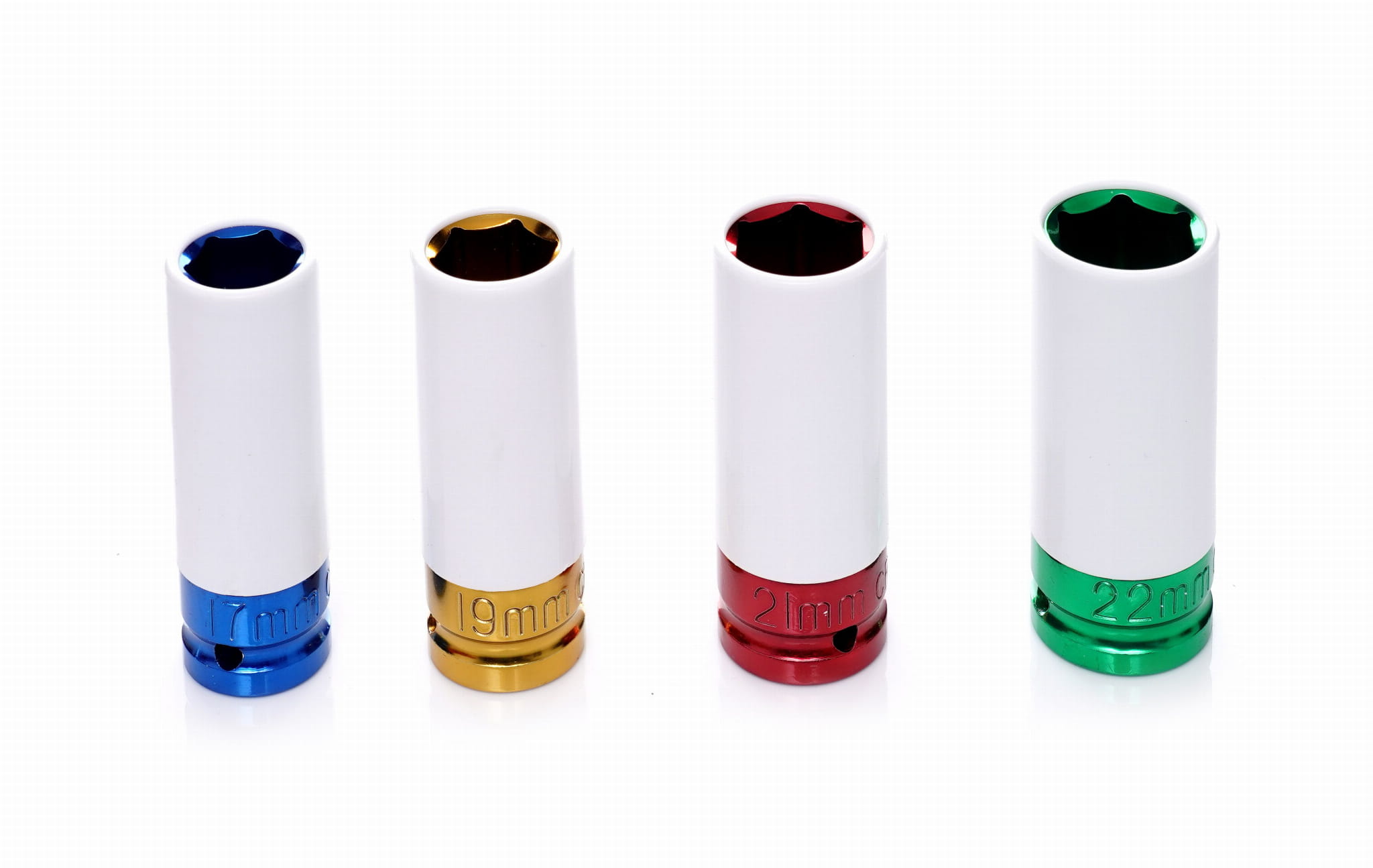 Sada nástrčných klíčů na ráfky 17/19/21/22 mm 1/2" KD10523