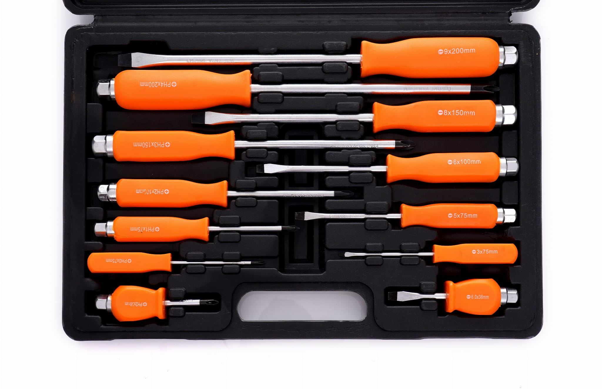 Šroubováky na podbíjení 12ks v kufříku KD10946