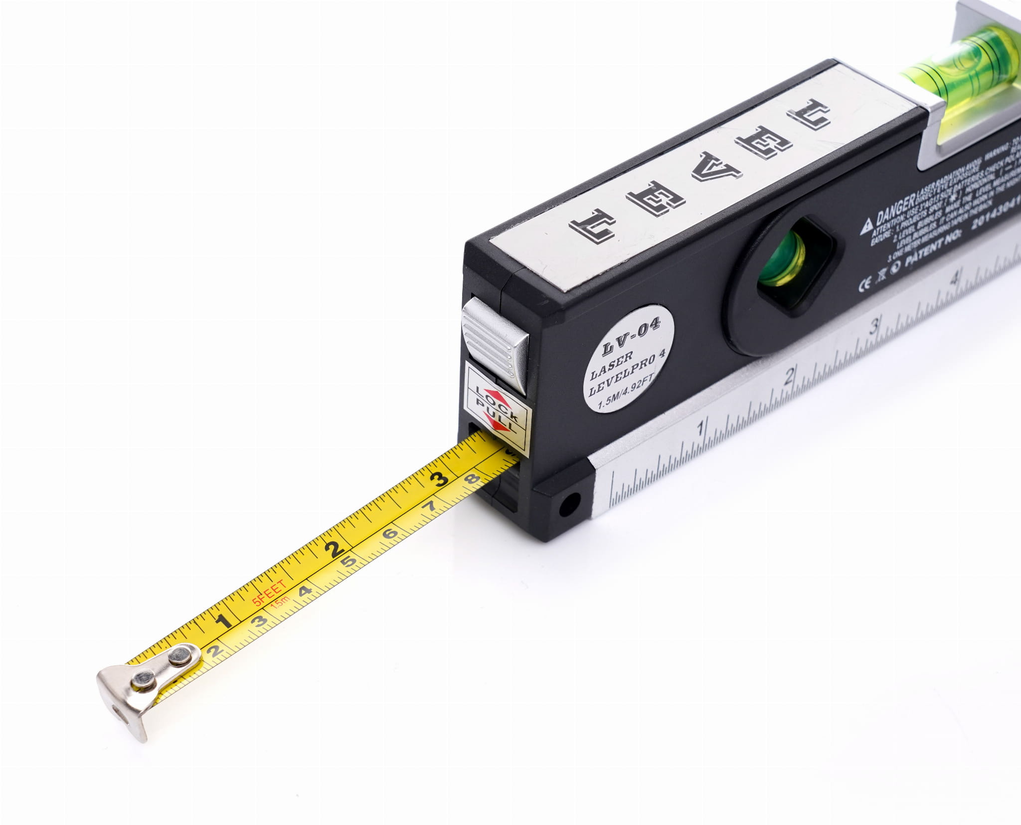 Laserová vodováha s měřidlem 150 cm KD10438