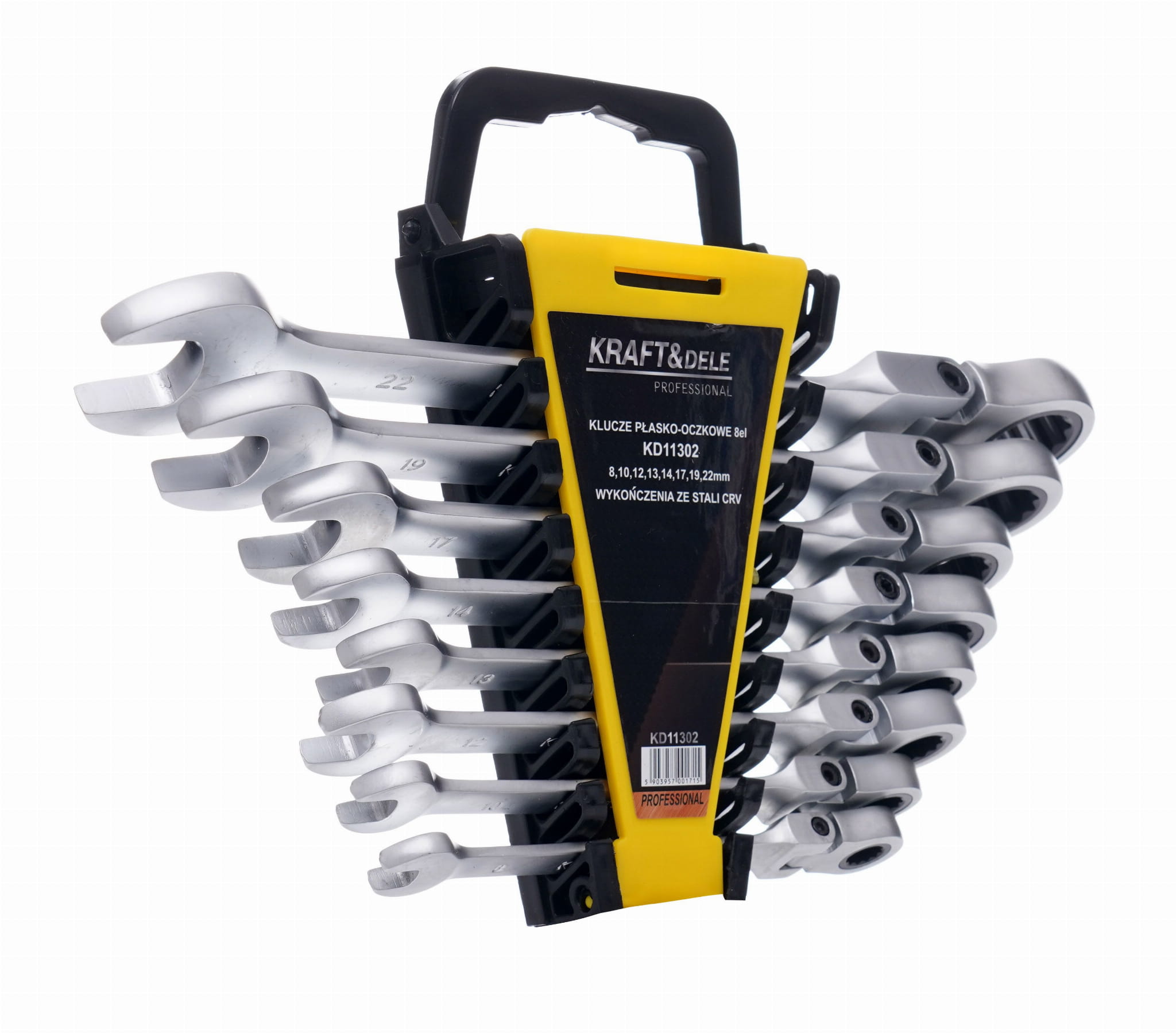 KLÍČE PLOCHÉ-OČKOVÉ 8ks KD11302