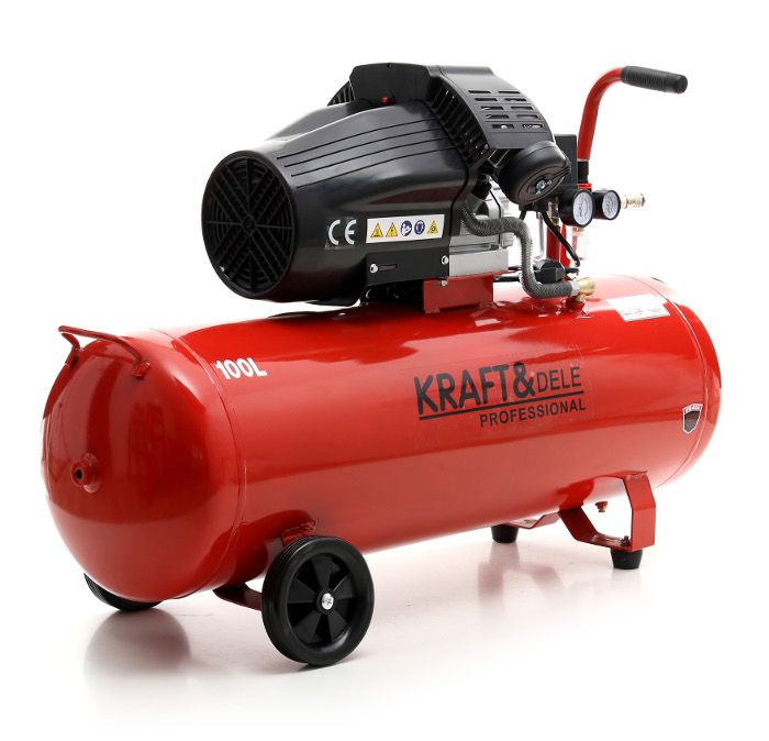 Olejový kompresor 100L 2 Písty KD1480 + Separátor