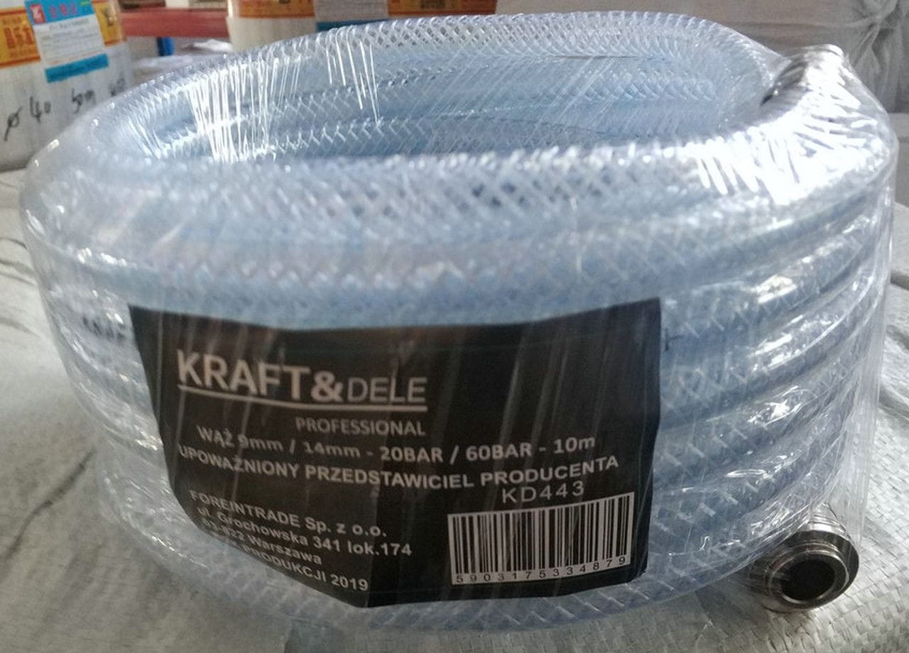 Pneumatická hadice vyztužená 14mm 10m KD443