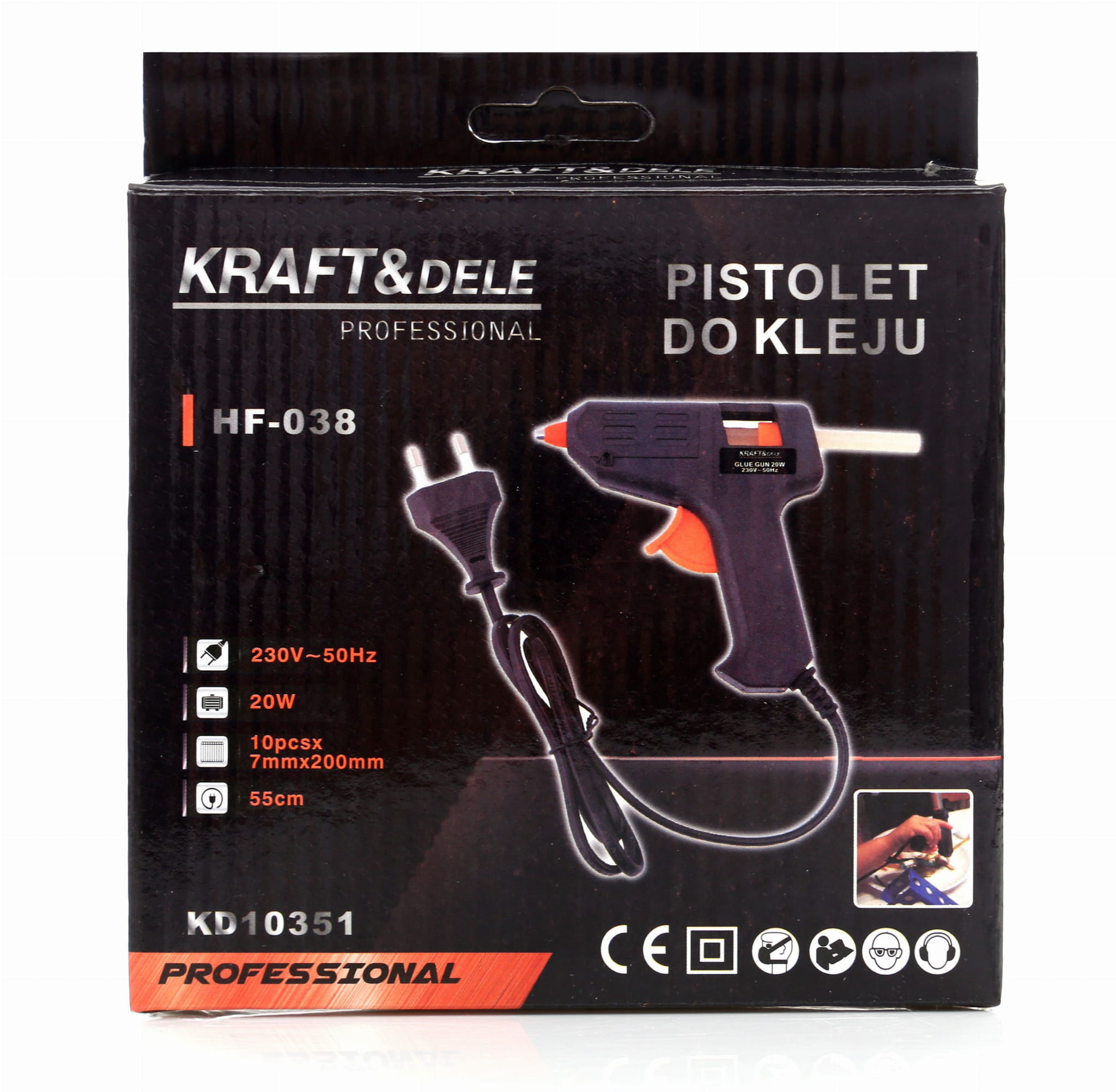 PISTOLE NA TAVNÉ LEPIDLO 20W + 7 NÁPLNÍ KD10351