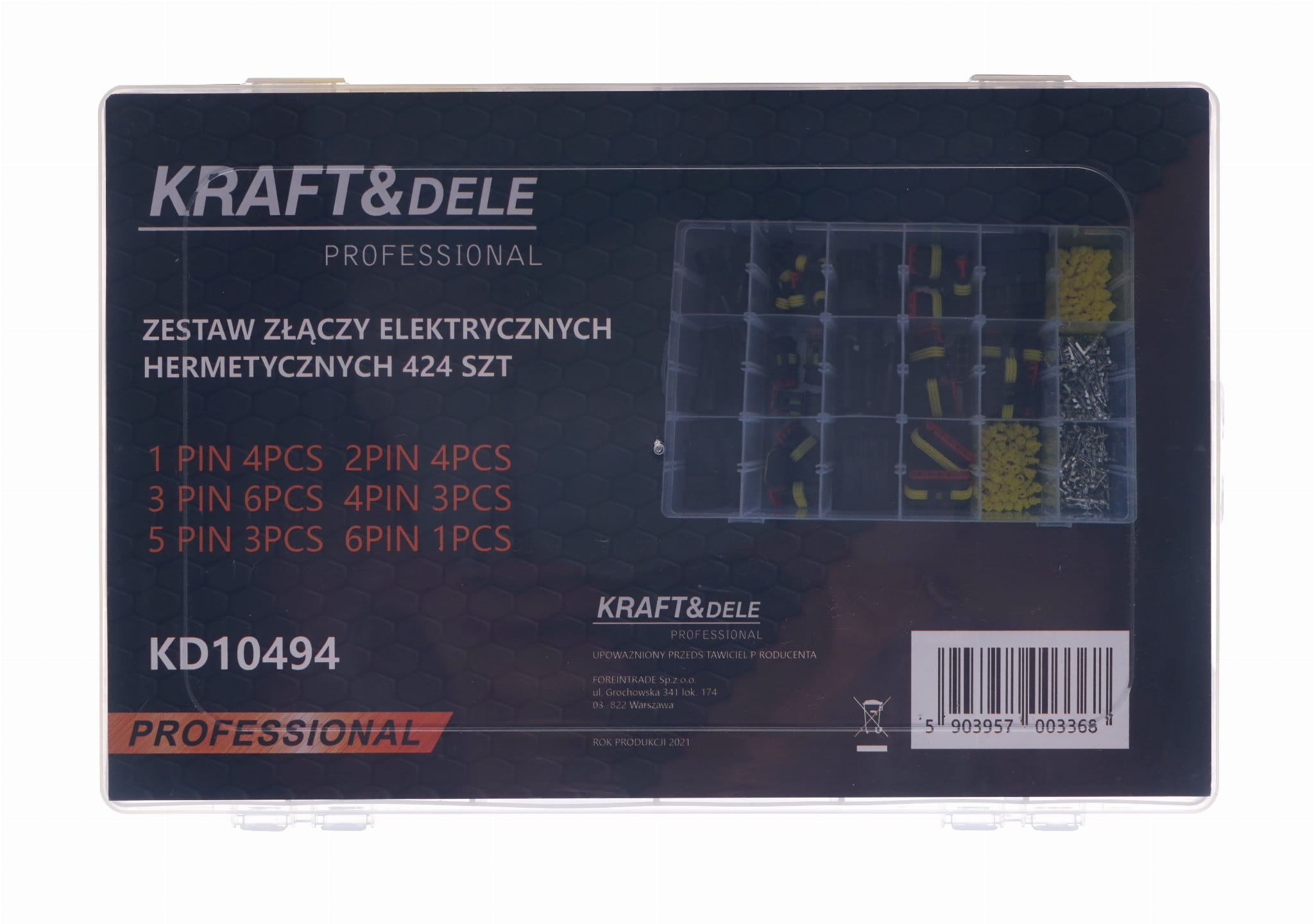 Hermetické spojky 424ks KD10494