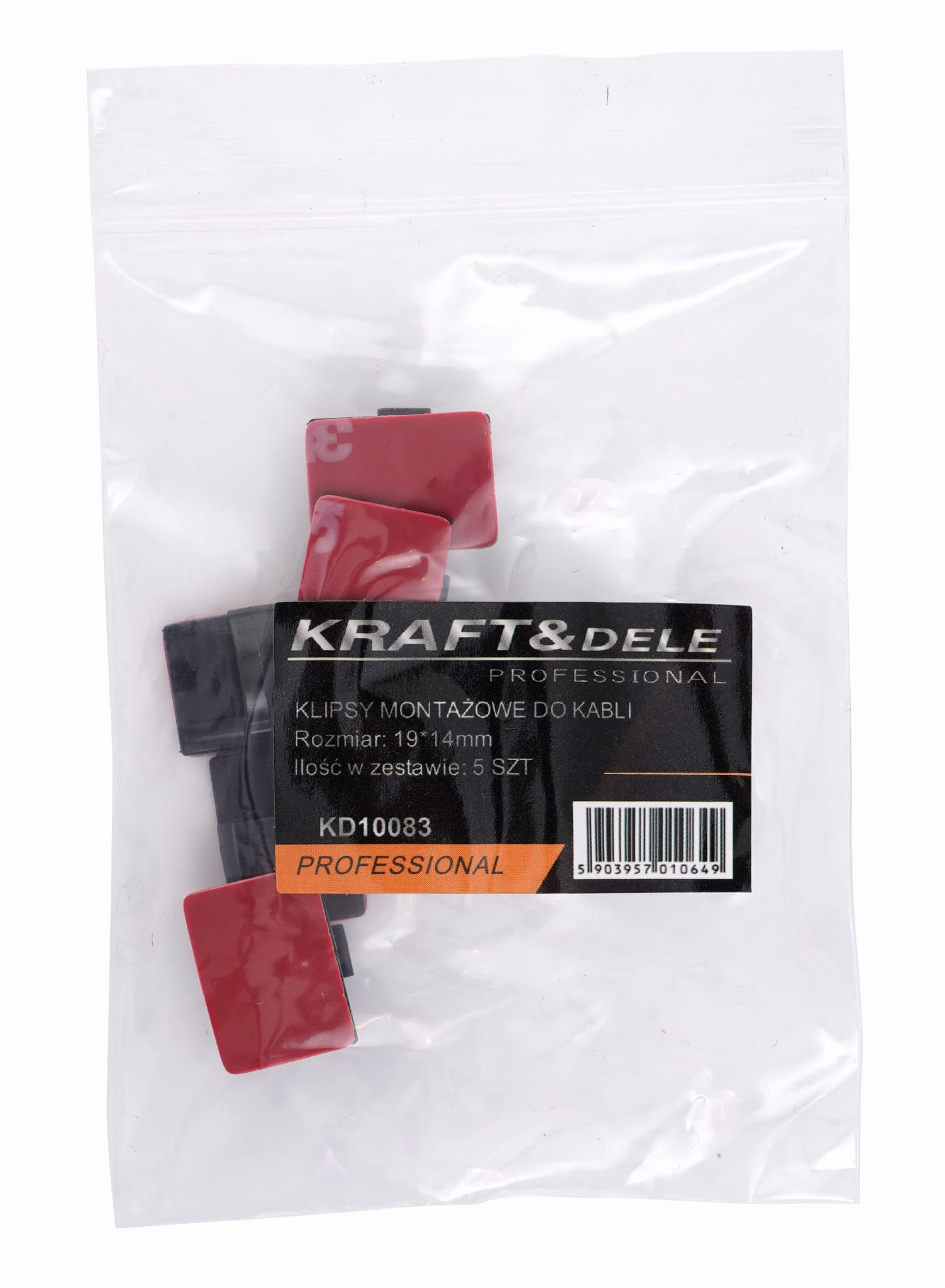 MONTÁŽNÍ KLIPY NA KABELY 5 ks. KD10083