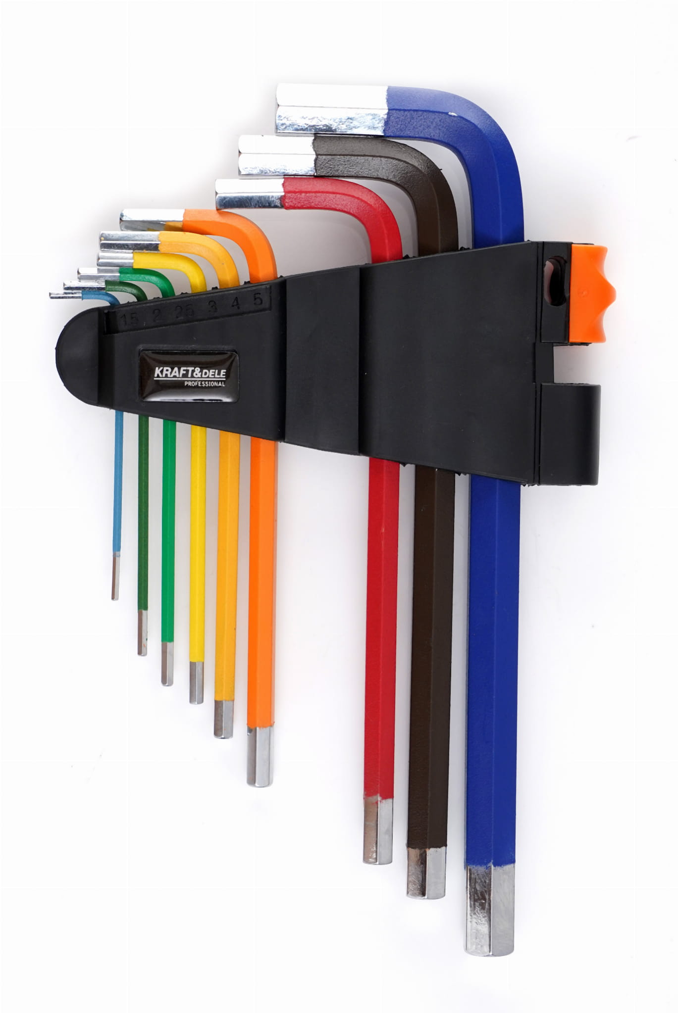 SADA BAREVNÝCH IMBUSOVÝCH KLÍČŮ HEX 9 EL. KD11931