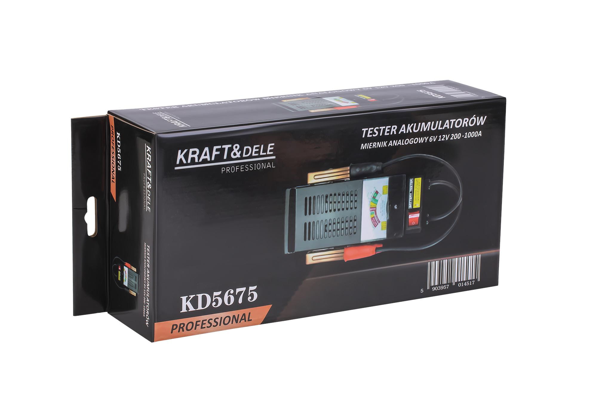Analogový tester pro kontrolu akumulátorů 6/12V 200-1000A KD5675