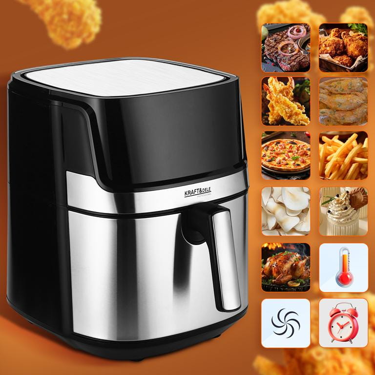 AIRFRYER Horkovzdušná fritéza 8L KRAFT&DELE KD4101 1850W