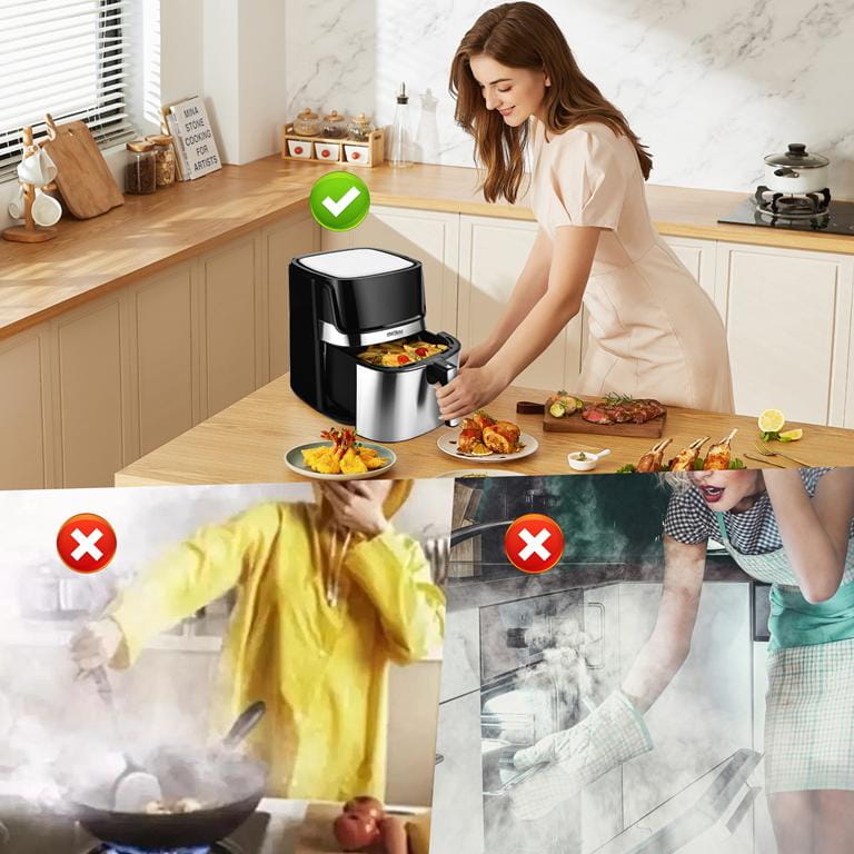 AIRFRYER Horkovzdušná fritéza 8L KRAFT&DELE KD4101 1850W