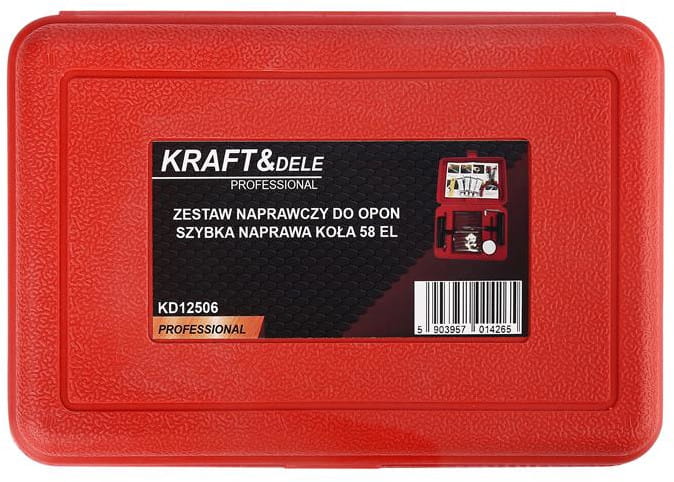 SADA NA OPRAVU PNEUMATIK 58 DÍLŮ KD12506