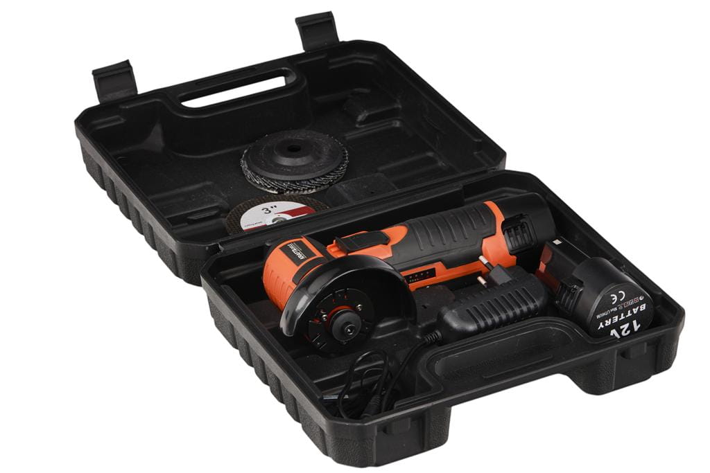AKUMULÁTOROVÁ ÚHLOVÁ BRUSKA 2x12V KD3161
