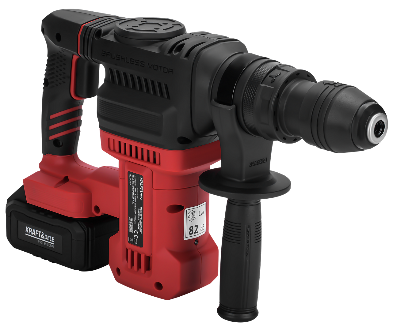 Akumulátorové vrtací kladivo 21V 7,5J BEZKARTÁČOVÉ 2 x 4Ah KD3193