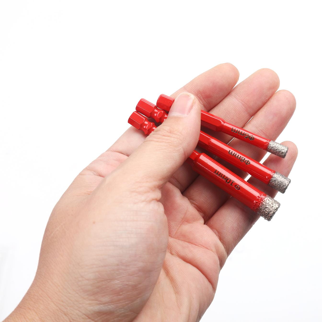 Sada diamantových děrovek na dlaždice 3 kusy HEX 6 8 10 mm KD12645